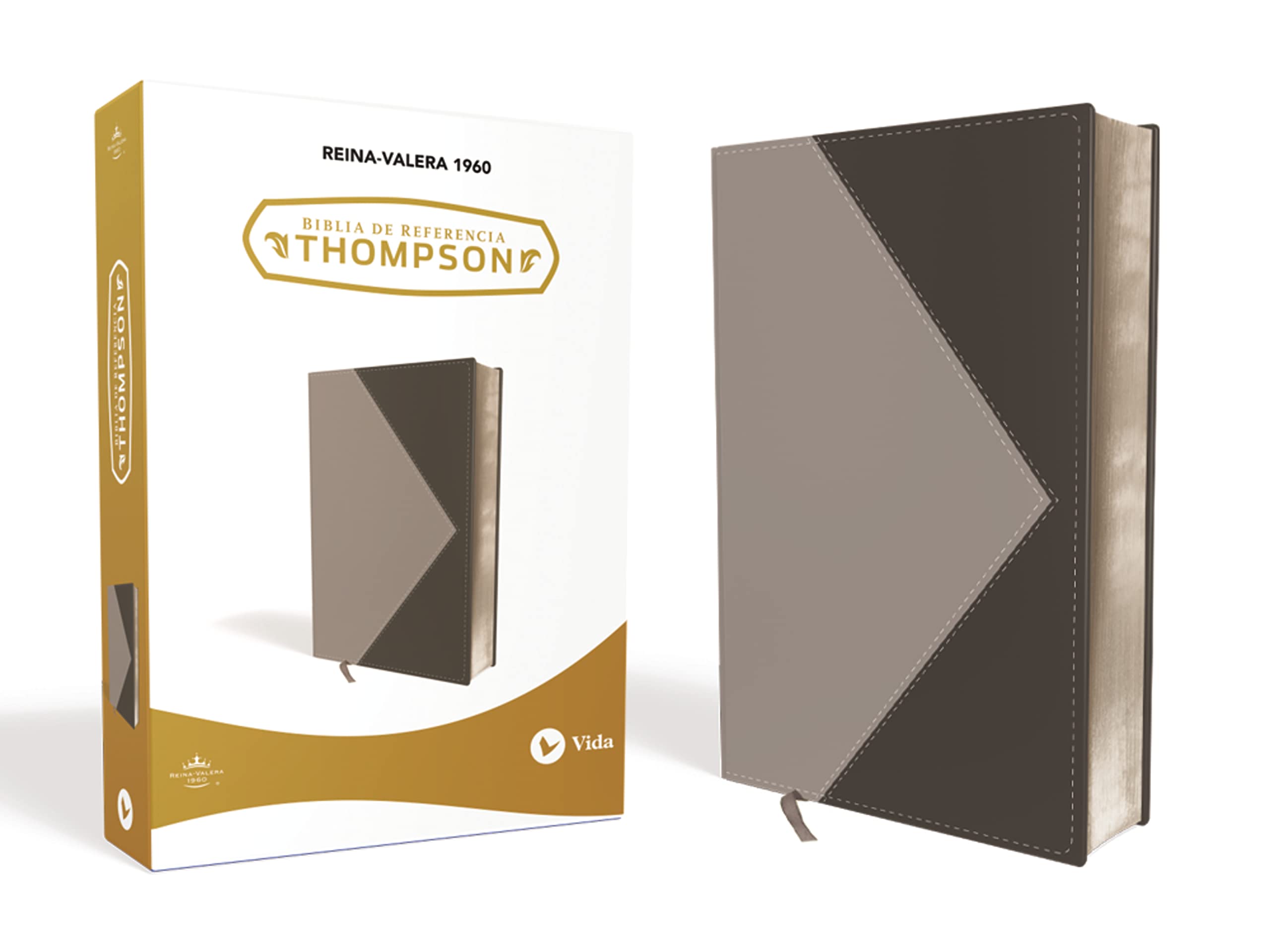 RVR60, Biblia de Referencia Thompson, Leathersoft, Dos tonos, Negro/Gris Film, Art & Culture