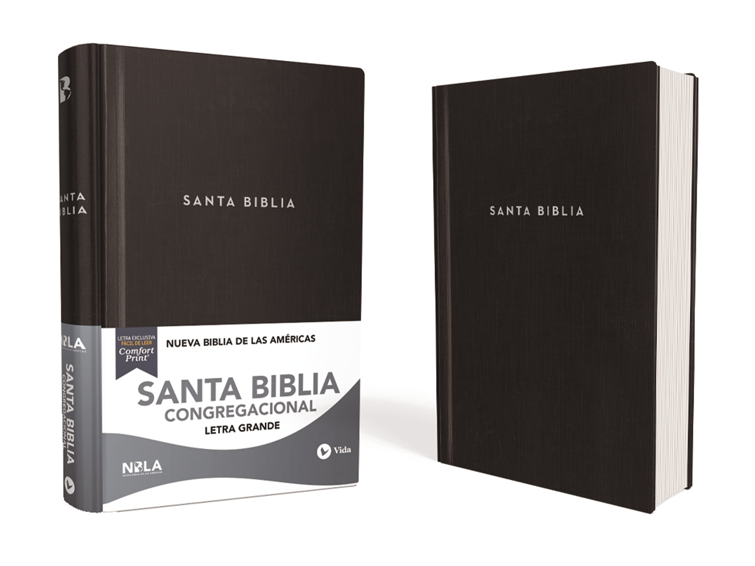 NBLA, Santa Biblia, Congregacional, Tapa dura, Negro, Comfort Print: Nueva Biblia De Las Américas, Biblia Congregacional, Negro/ Nbla Congregational Bible, Black Film, Art & Culture