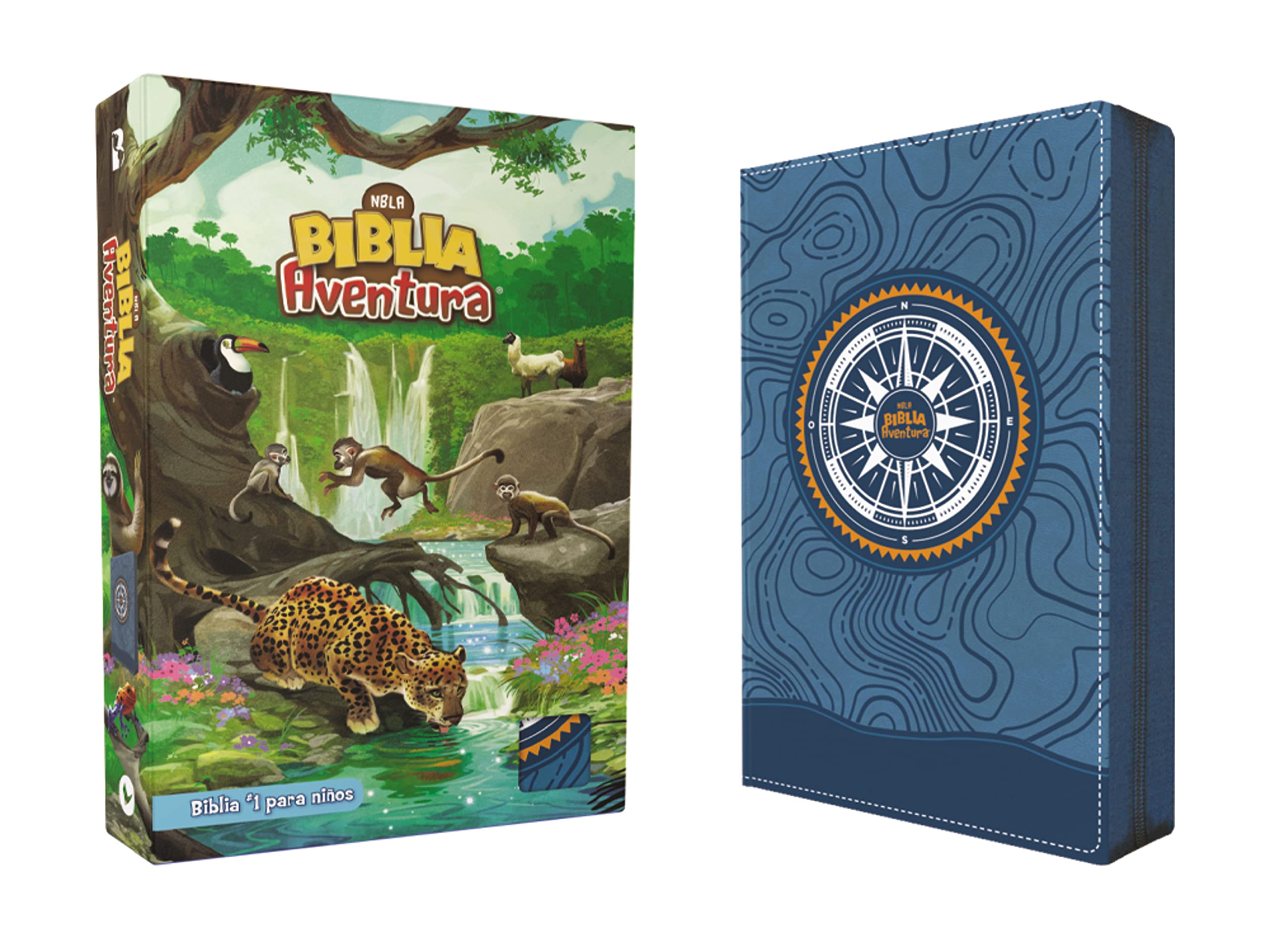 NBLA, Biblia Aventura, Interior a color, Leathersoft, Azul, con Cierre, Comfort Print: Nueva Biblia de Las Américas Biblia Aventura, Azul, Leathersoft (Adventure Bible) Study Guides