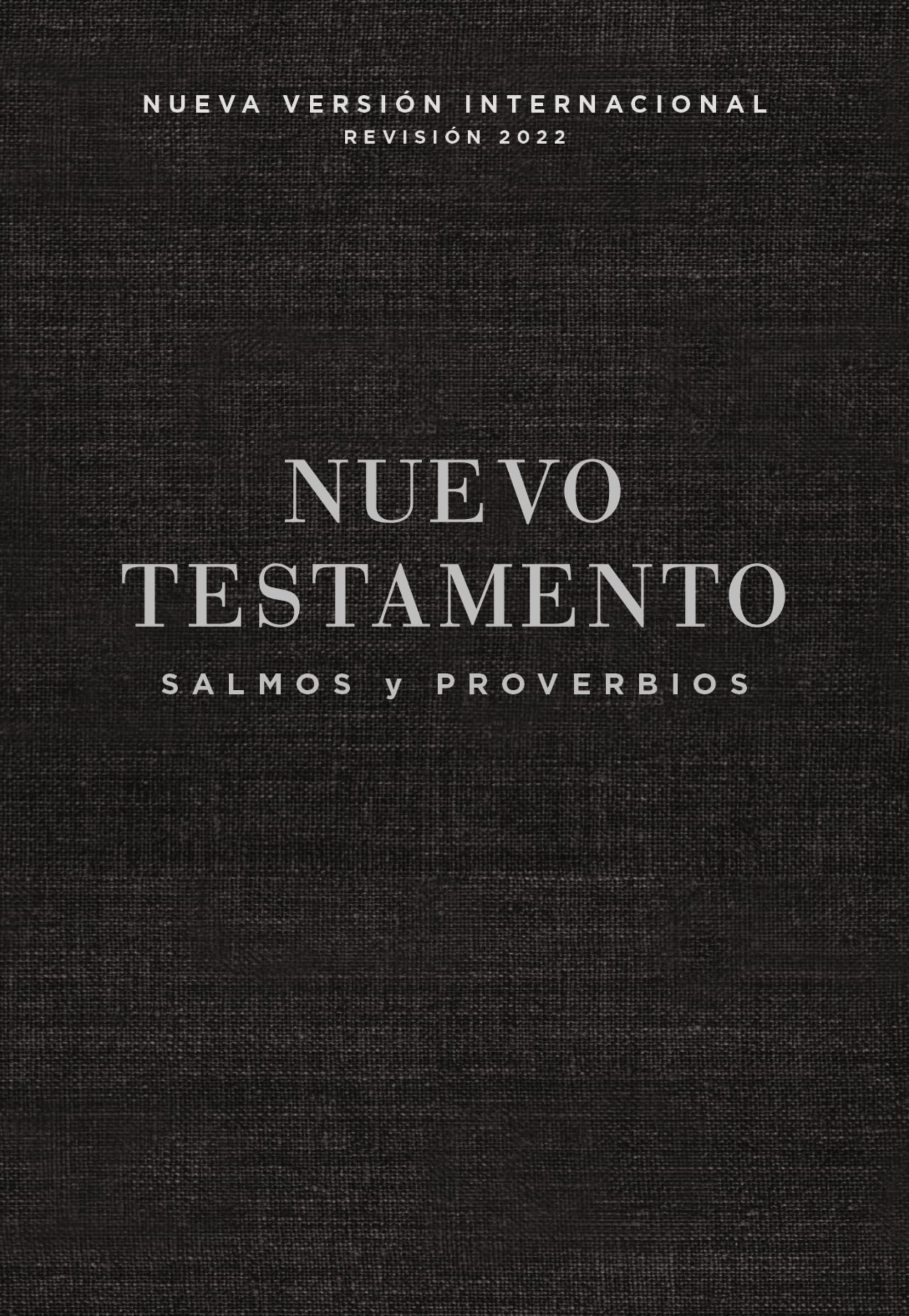 NVI, Nuevo Testamento de bolsillo, con Salmos y Proverbios, Revisión 2022, Tapa Rústica, Negro book