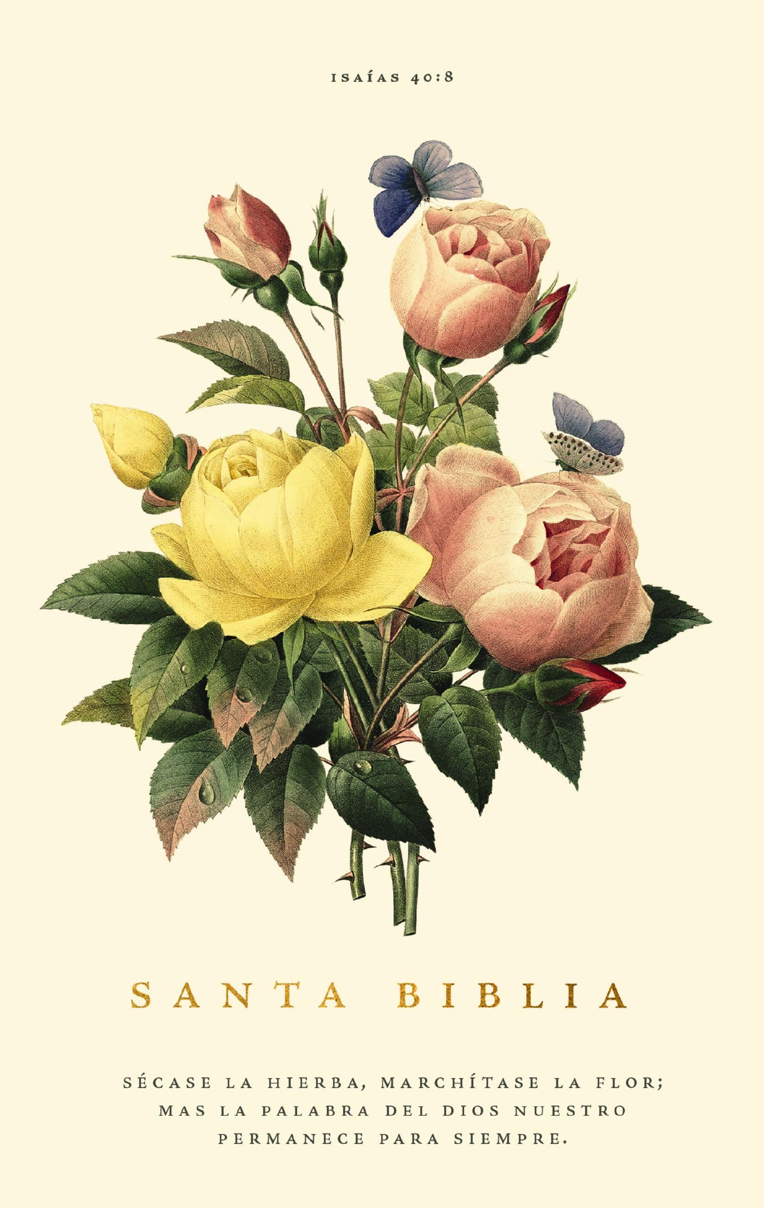 RVR60, Santa Biblia, Premio y Regalo, Letra grande, Tapa dura, Floral, Palabras de Jesús en Rojo, Comfort Print: Biblia Reina-Valera 1960 secase la ... del Dios nuestro permanence para simpre Religion & Esotericism