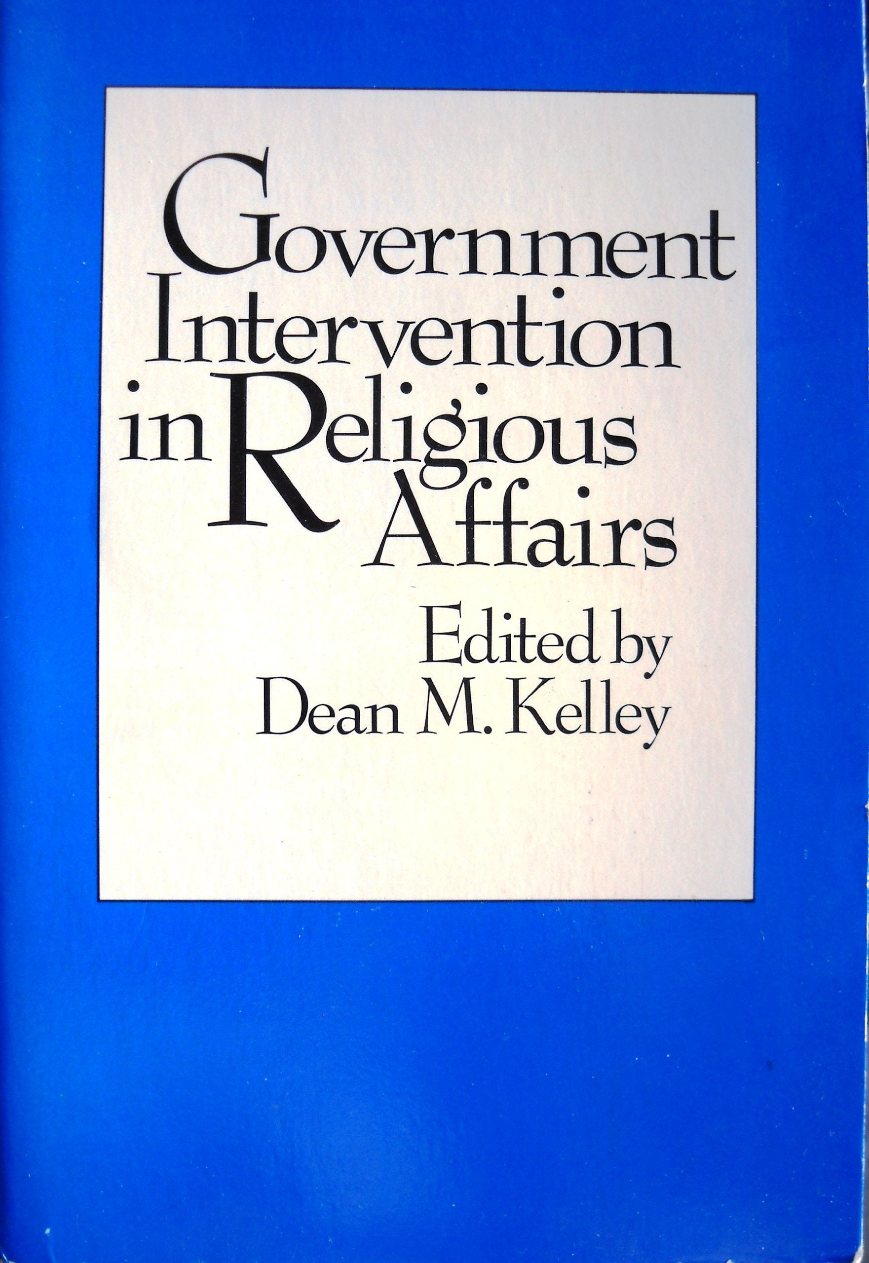 Government Intervention in Religious Affairs Books
