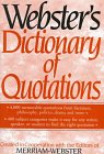 Webster's Dictionary of Quotations Reference Books