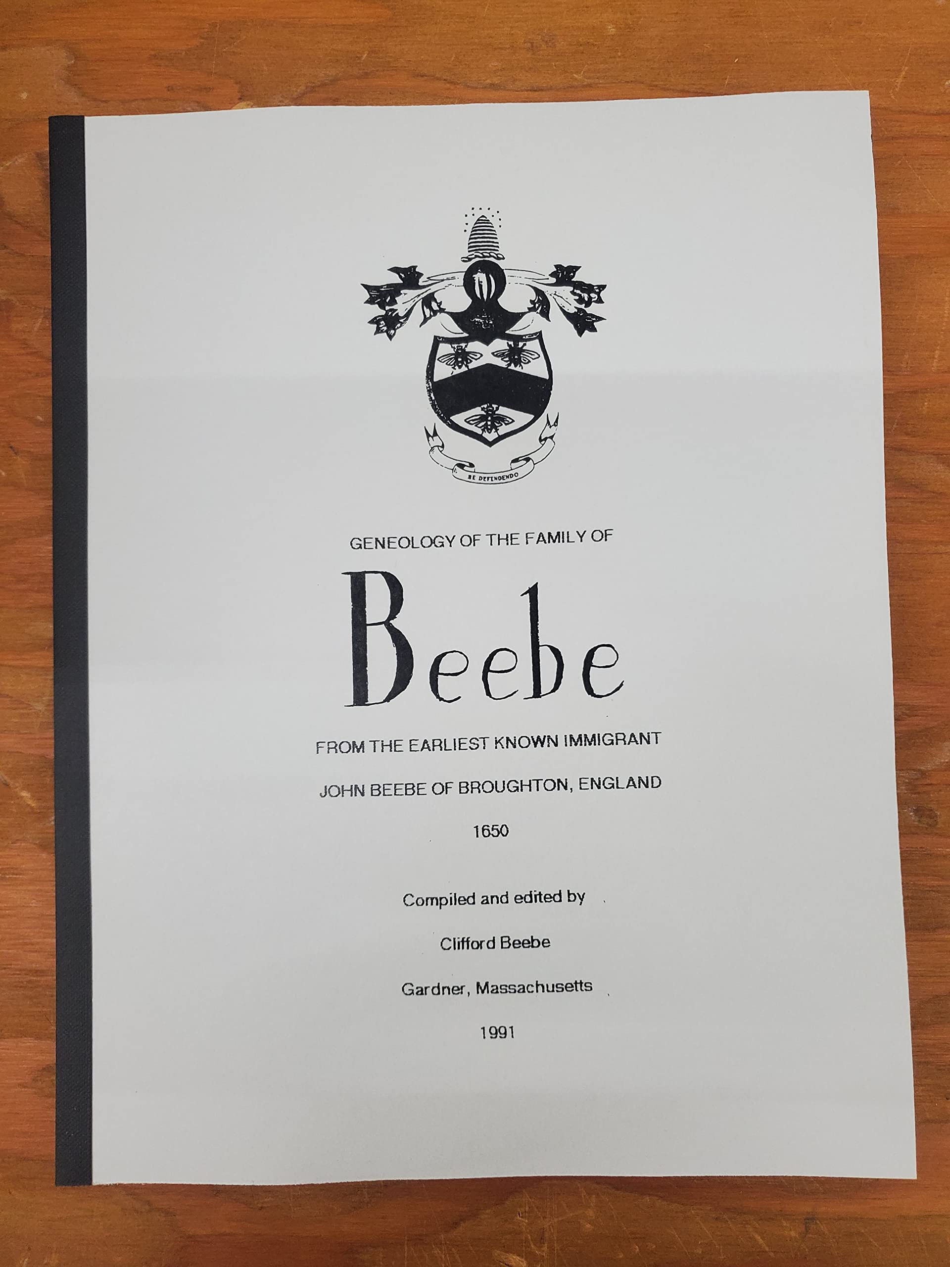 Genealogy of the Family of Beebe, the Second Emigration. Volume 2. Books