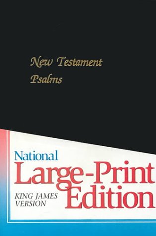 The New Testament With Psalms: KJV Black Imitation Leather/With Amber Edges/Style 68 book