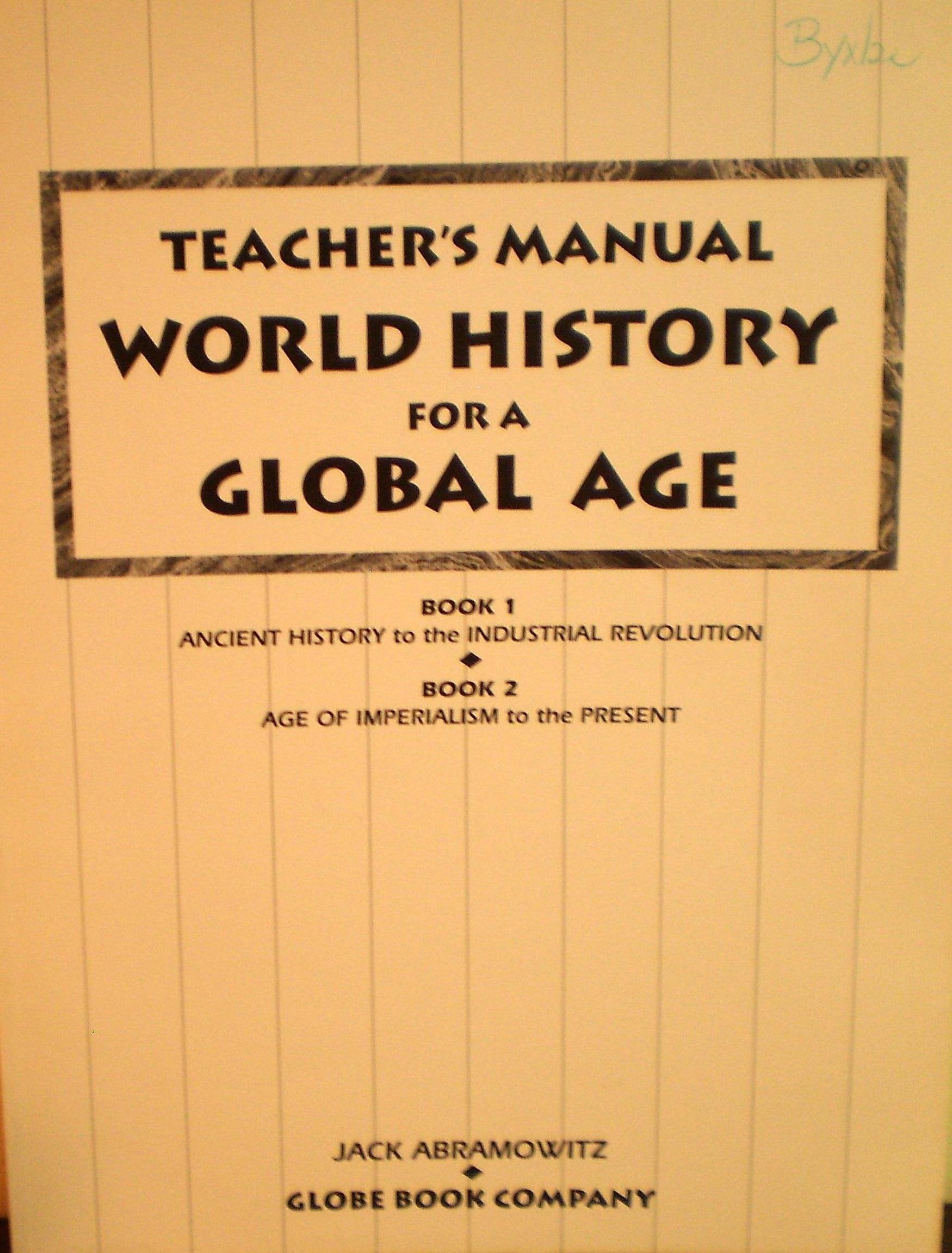 Gf World History for Global Age Teachers Manual 1993 Politics & History