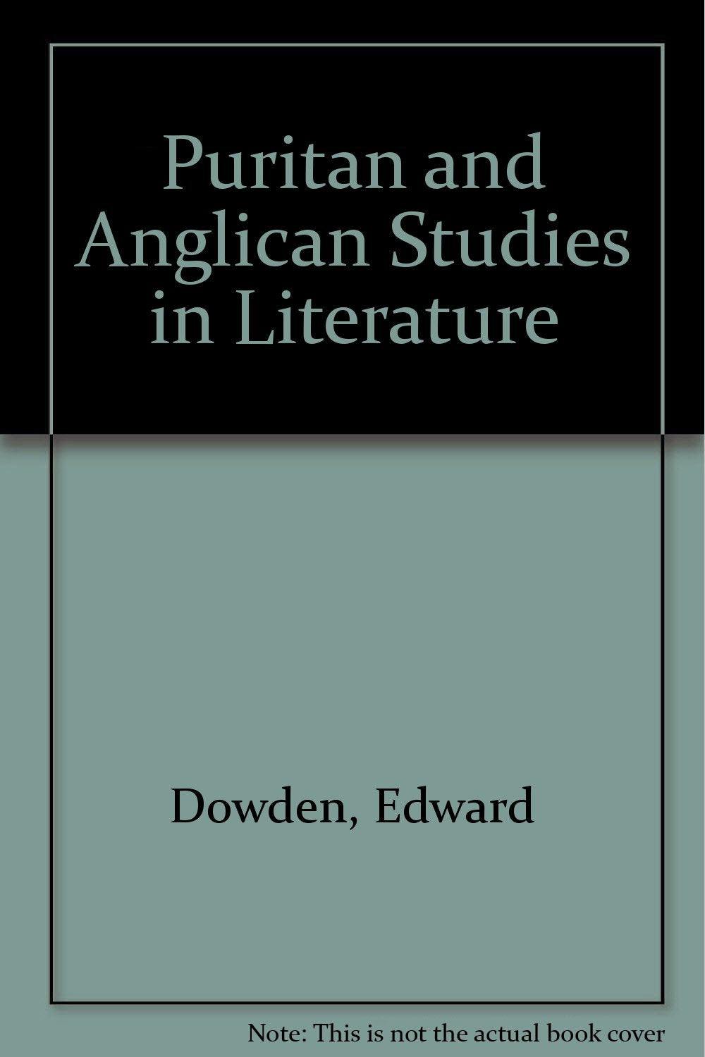 Puritan and Anglican Studies in Literature Contemporary literature