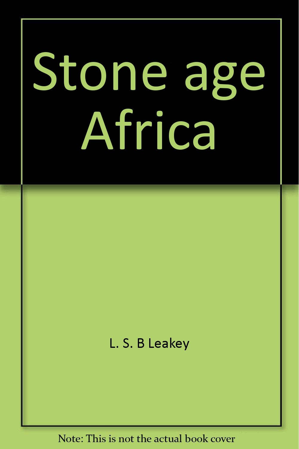 Stone Age Africa : An Outline of Prehistory in Afr Books