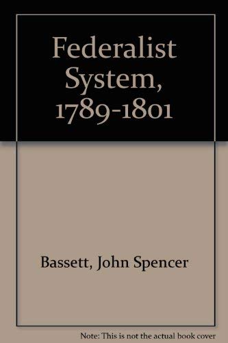 Federalist System, 1789-1801 Books