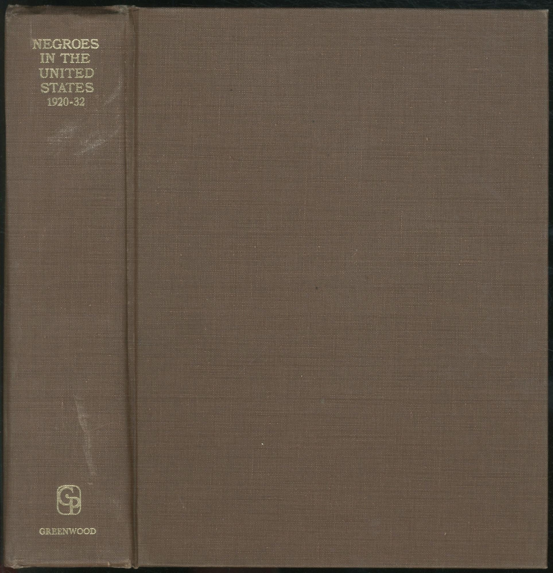 Negroes in the United States, 1920-32 Social Sciences