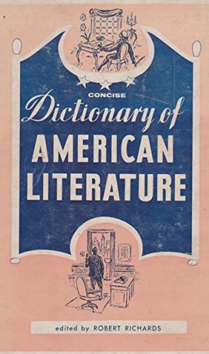 Concise Dictionary of American Literature Books
