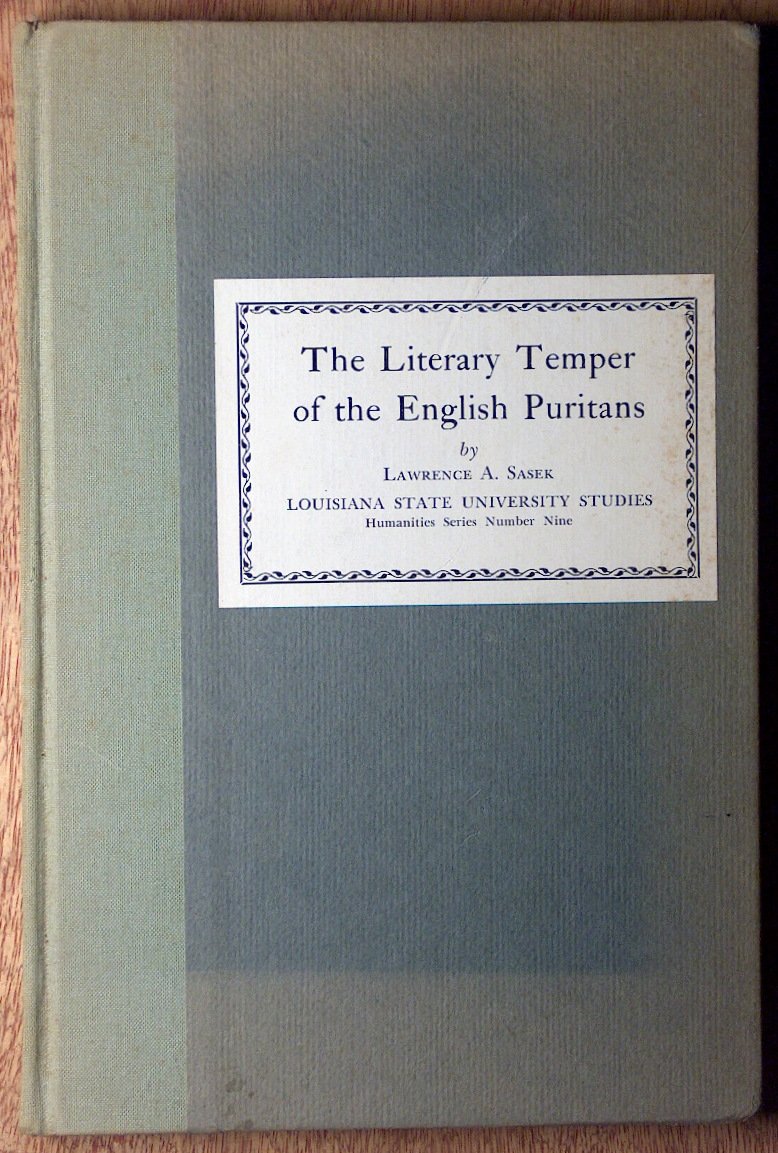 The Literary Temper of the English Puritans Contemporary literature