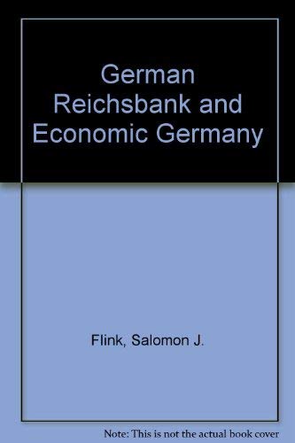 German Reichsbank and Economic Germany Books