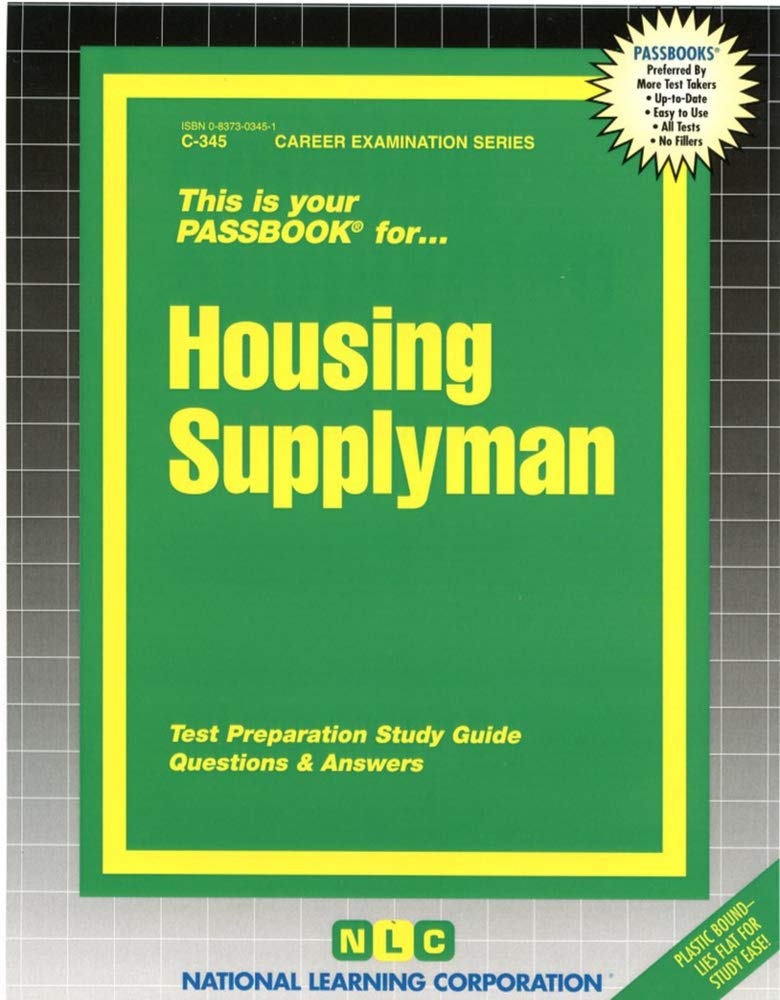 Housing Supplyman: Passbooks Study Guide (Passbooks Study Guide: Career Examination) Reference Books