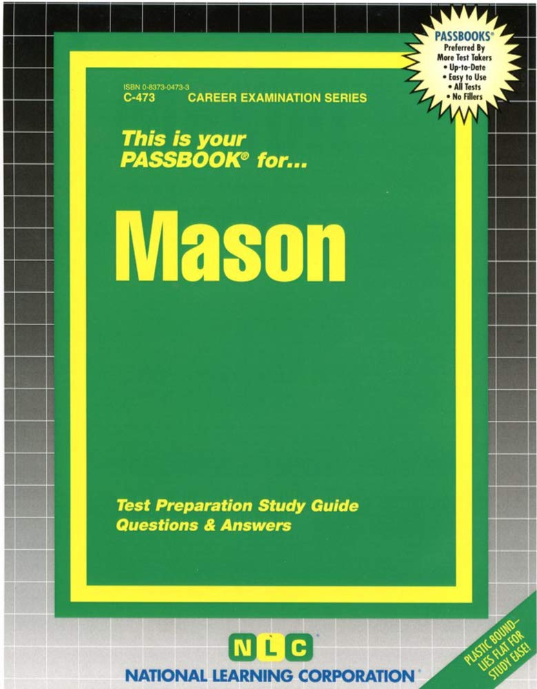 Product Image: Mason: Passbooks Study Guide (Career Examination)