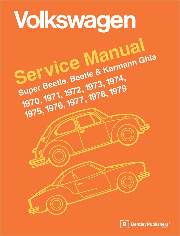 Volkswagen Super Beetle, Beetle & Karmann Ghia Official Service Manual Hobbies & Crafts