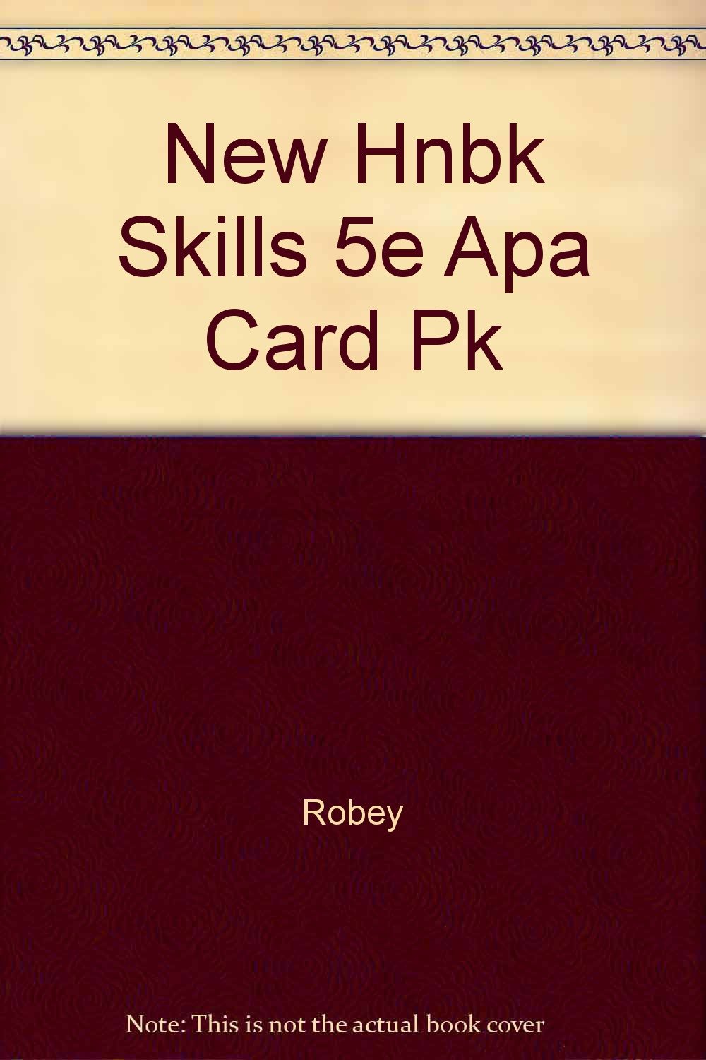 New Hnbk Skills 5e Apa Card Pk Media & Communication
