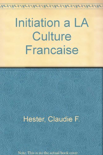 Initiation a LA Culture Francaise book