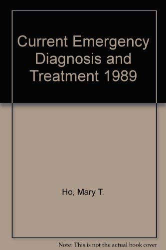 Current Emergency Diagnosis and Treatment 1989 Medicine