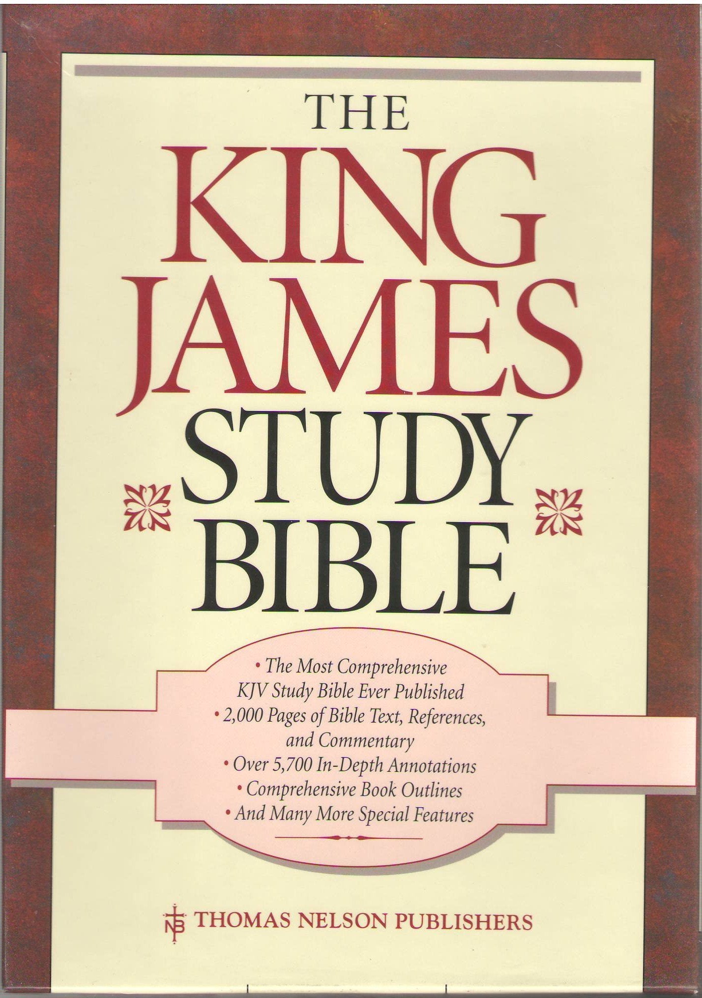 The King James Study Bible: Burgundy Bonded Leather Gilded-gold Religion & Esotericism