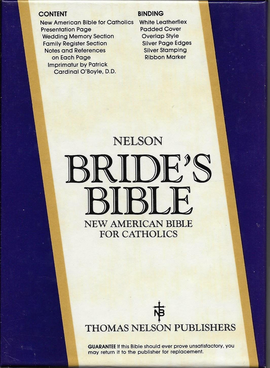 Holy Bible, New American No. 9075Ws: Brides Bible, White Leatherflex Religion & Esotericism