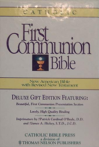First Communion Bible/New American Bible, No 9053Cw/White-Leather Flex Religion & Esotericism