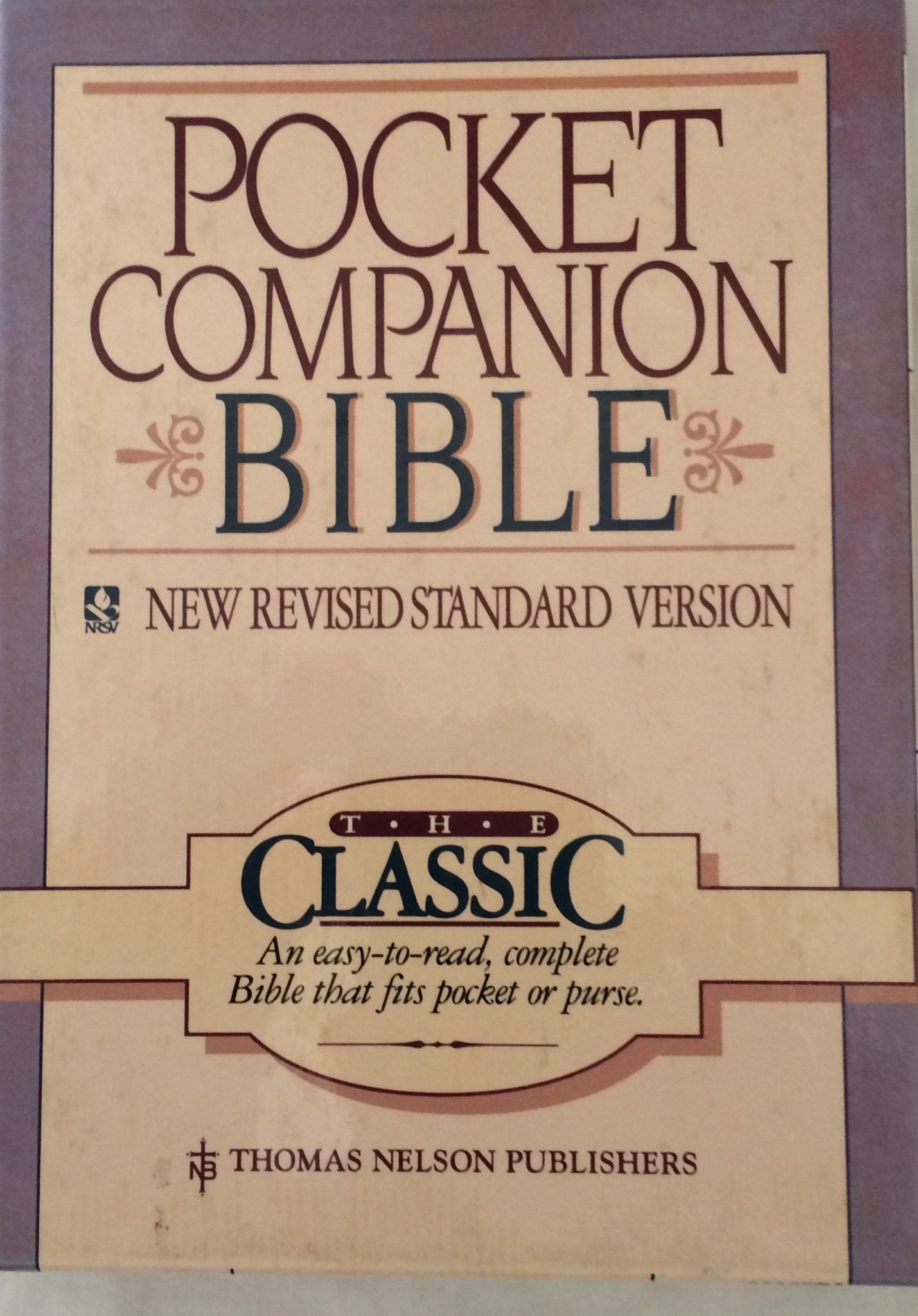 Pocket Companion Bible/New Revised Standard Version, No 5809Tn/Tan Genuine Leather Religion & Esotericism