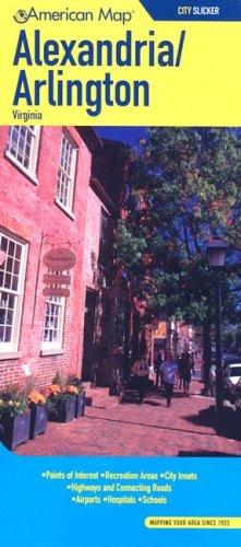 American Map Alexandria/Arlington, Virginia City Slicker Maps & Plans