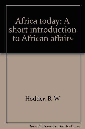 Africa today: A short introduction to African affairs Books