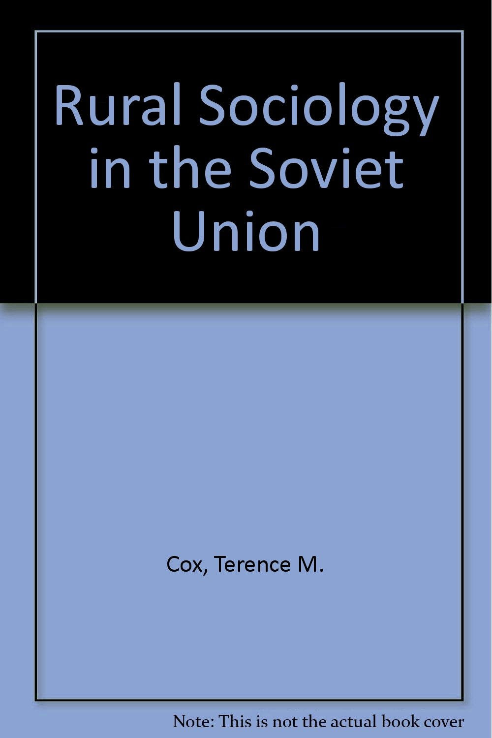 Rural Sociology in the Soviet Union Social Sciences