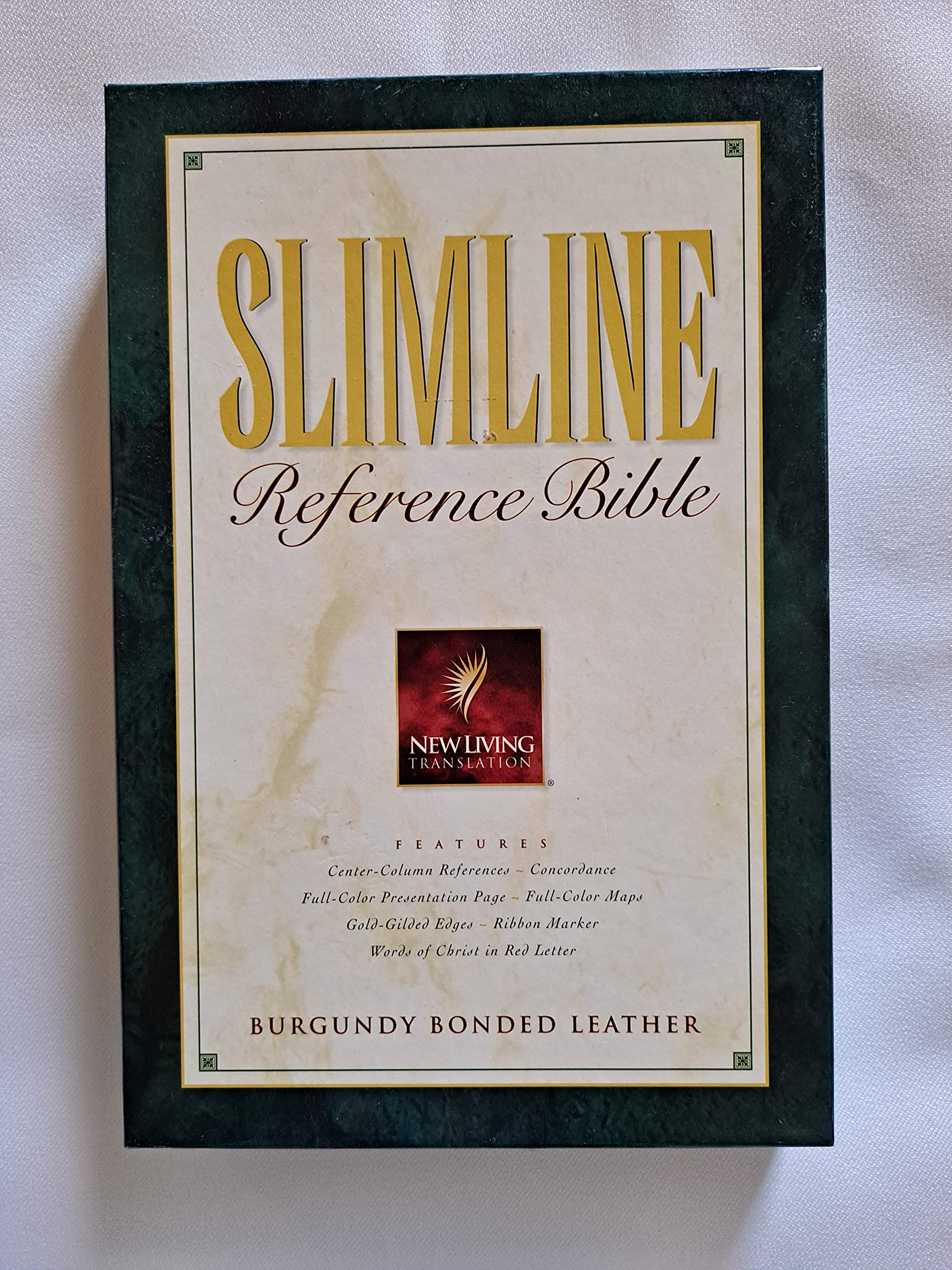 Bib Slimline Reference Bible New Living Translation: Burgundy Bonded Leather Religion & Esotericism
