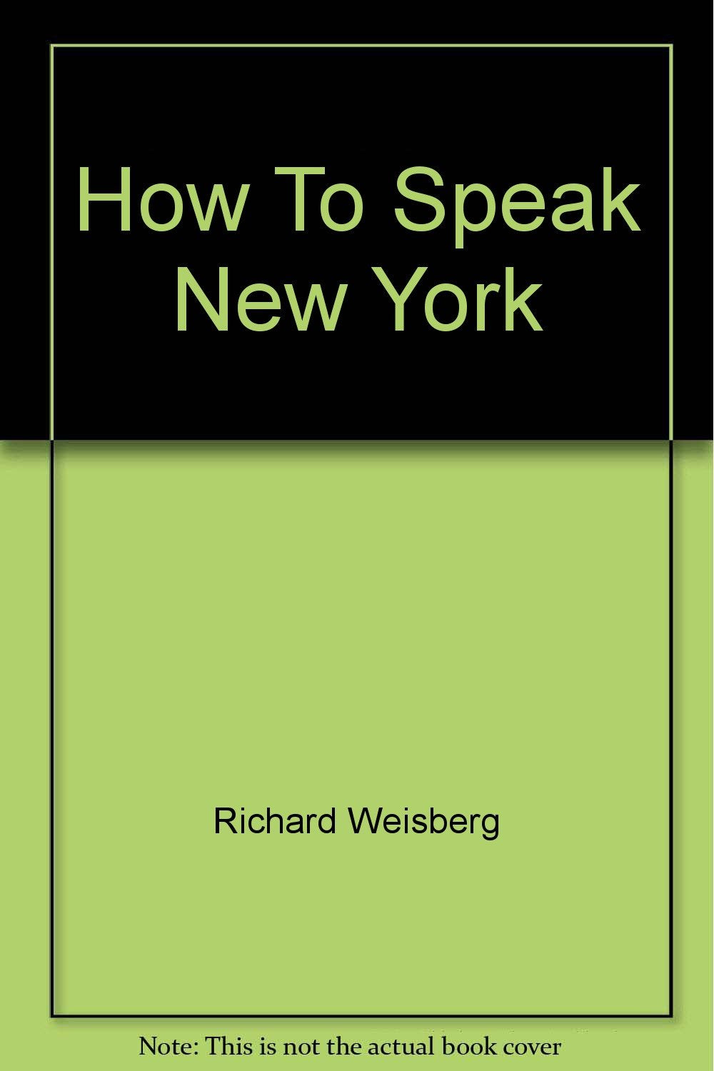 How to Speak New York Books