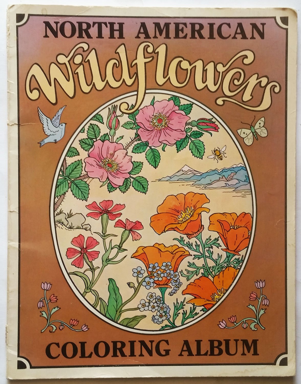 North American Wildflowers Coloring Book Books