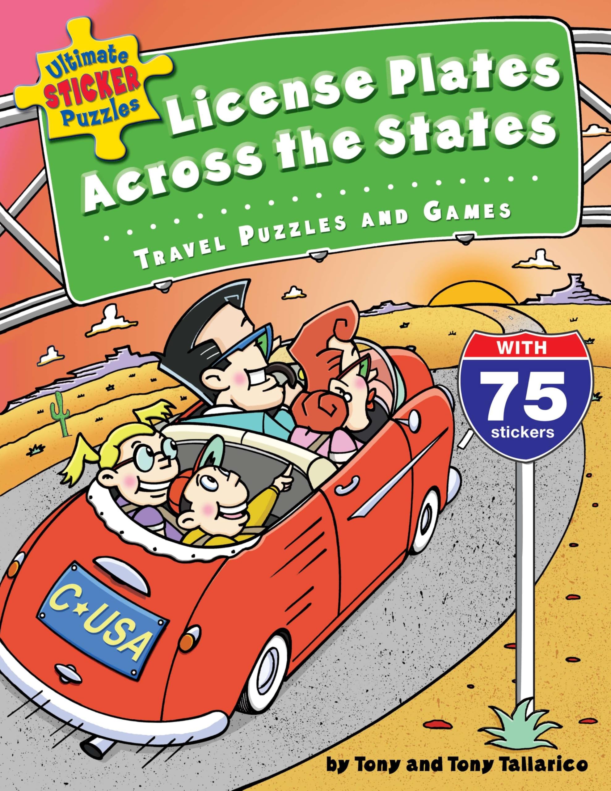 Ultimate Sticker Puzzles: License Plates Across the States: Travel Puzzles and Games Non-fiction