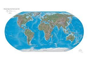 The Physical World Atlas: Terrain Maps of Land Forms and Ocean Floors Reference Books
