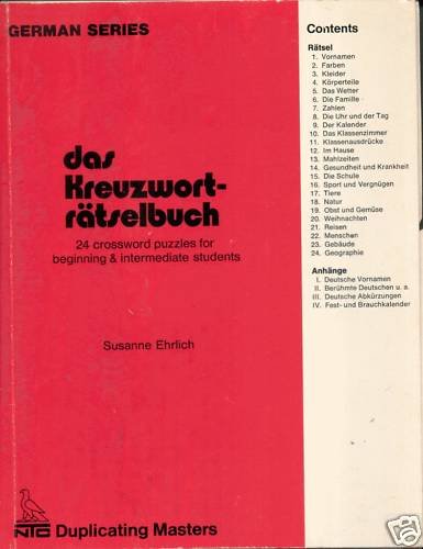 Das Kreuzwortratselbuch: 24 Crossword Puzzles for Beginning and Intermediate Students Books