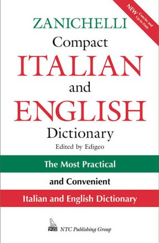 Zanichelli Compact Italian and English Dictionary Foreign Languages ​​& Dictionaries