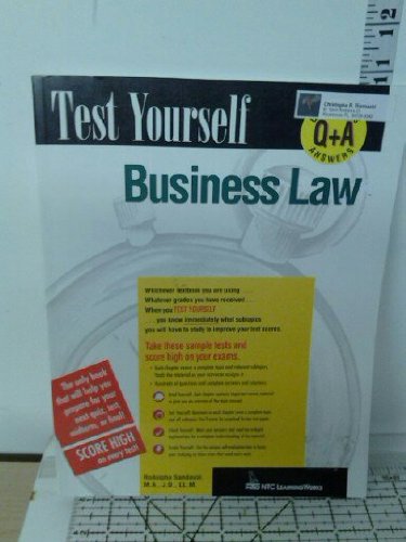 Business Law (Test Yourself) Law