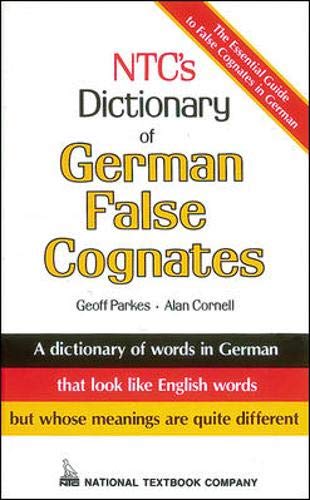 Ntc's Dictionary of German False Cognates Foreign Languages ​​& Dictionaries