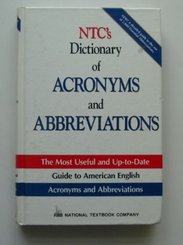 Ntc's Dictionary of Acronyms and Abbreviations (National Textbook Language Dictionaries) General education