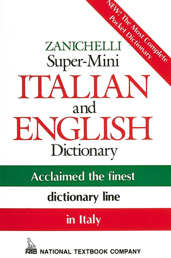 Zanichelli Super-Mini Italian and English Dictionary: English-Italian, Italian-English Dictionary book