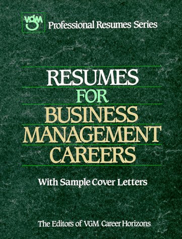 Resumes: Business Management Learning & Reference