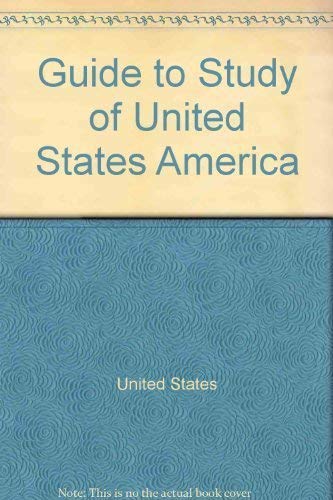 Guide to Study of United States America Books