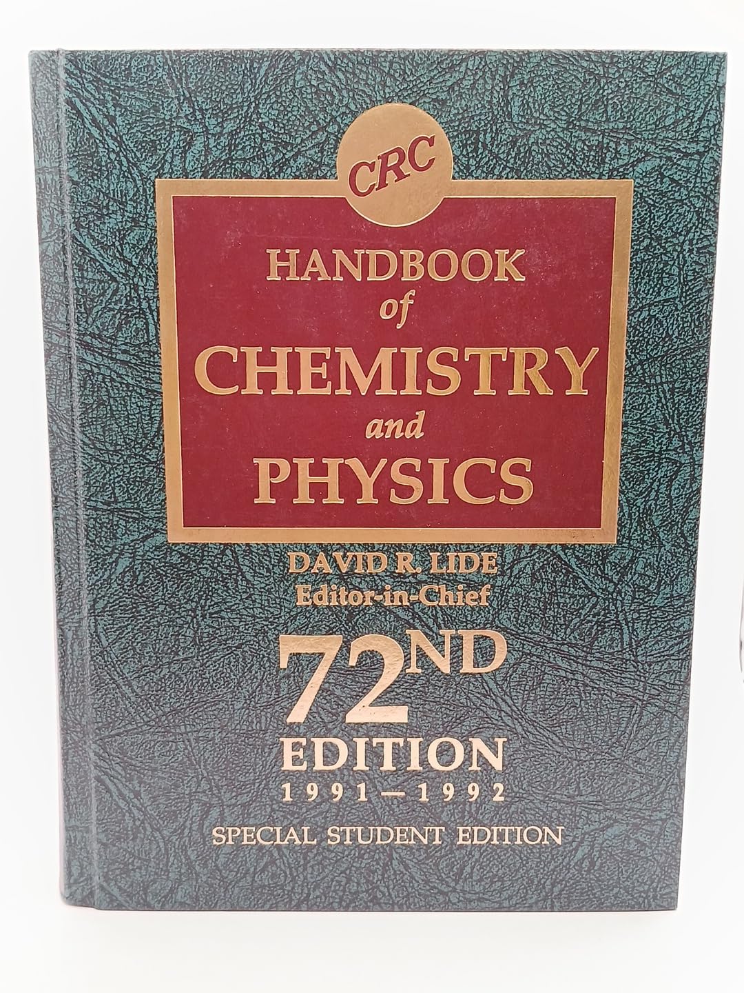 Hdbk of Chemistry & Physics 72nd Edition Natural Sciences