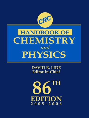 CRC Handbook of Chemistry and Physics, 86th Edition Natural Sciences
