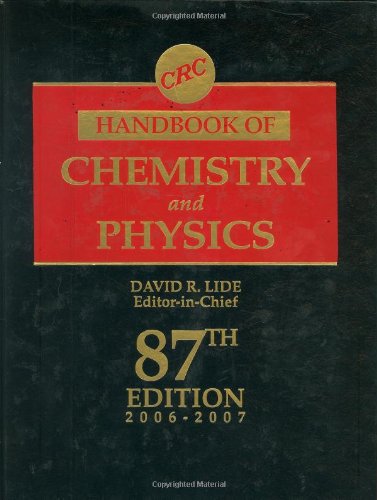CRC Handbook of Chemistry And Physics: 87th Edition Natural Sciences