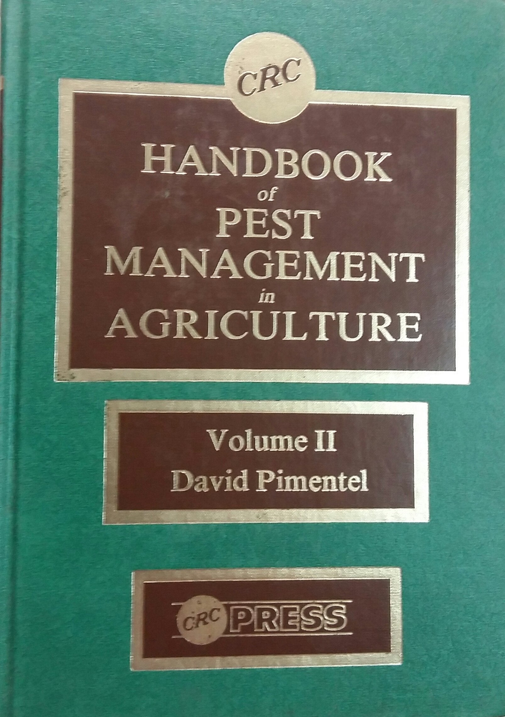 Hdbk of Pest Mgmt in Agriculture Books