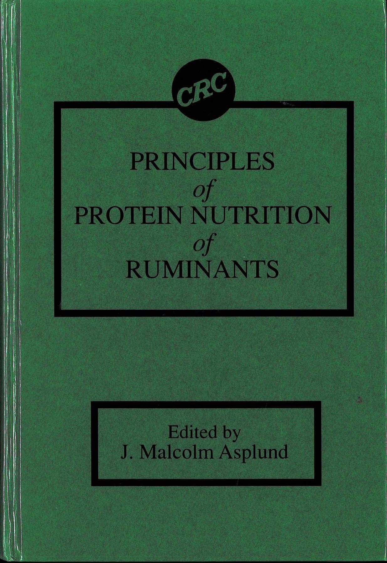 Principles of Protein Nutrition of Ruminants Mathematics