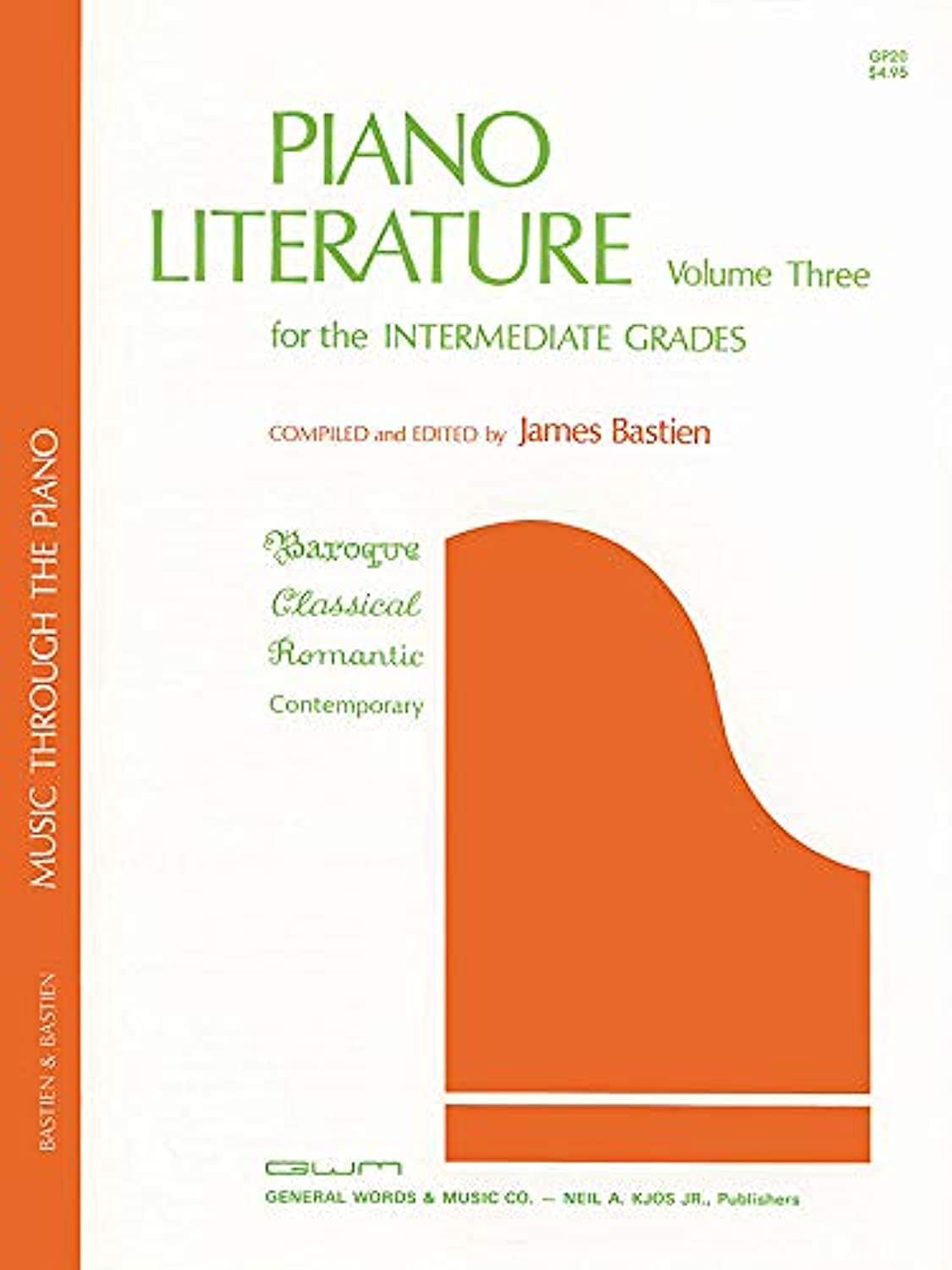 Piano Literature for the Intermediate Grades - Music Through the Piano: Volume 3 (The Bastien Piano Library) Arts & Music