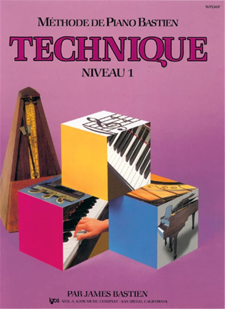 James bastien : methode de piano bastien : technique, niveau 1 book